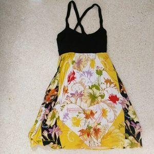 Anthropologie floral dress with pockets.
